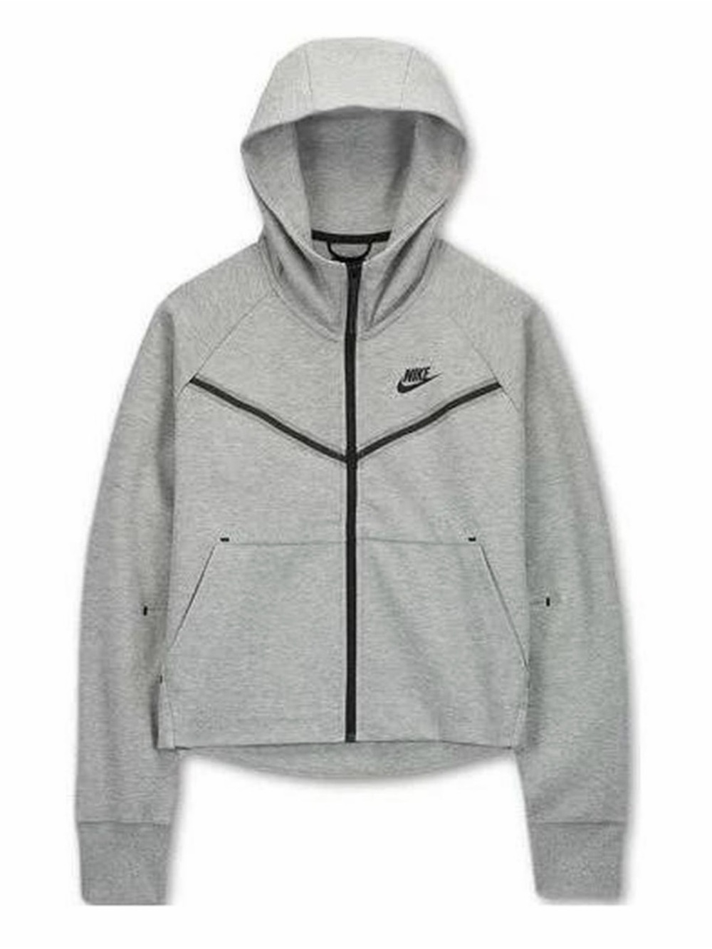Nike Tech Fleece Windrunner Hoodie Women’s XS Gray Black Full Zip